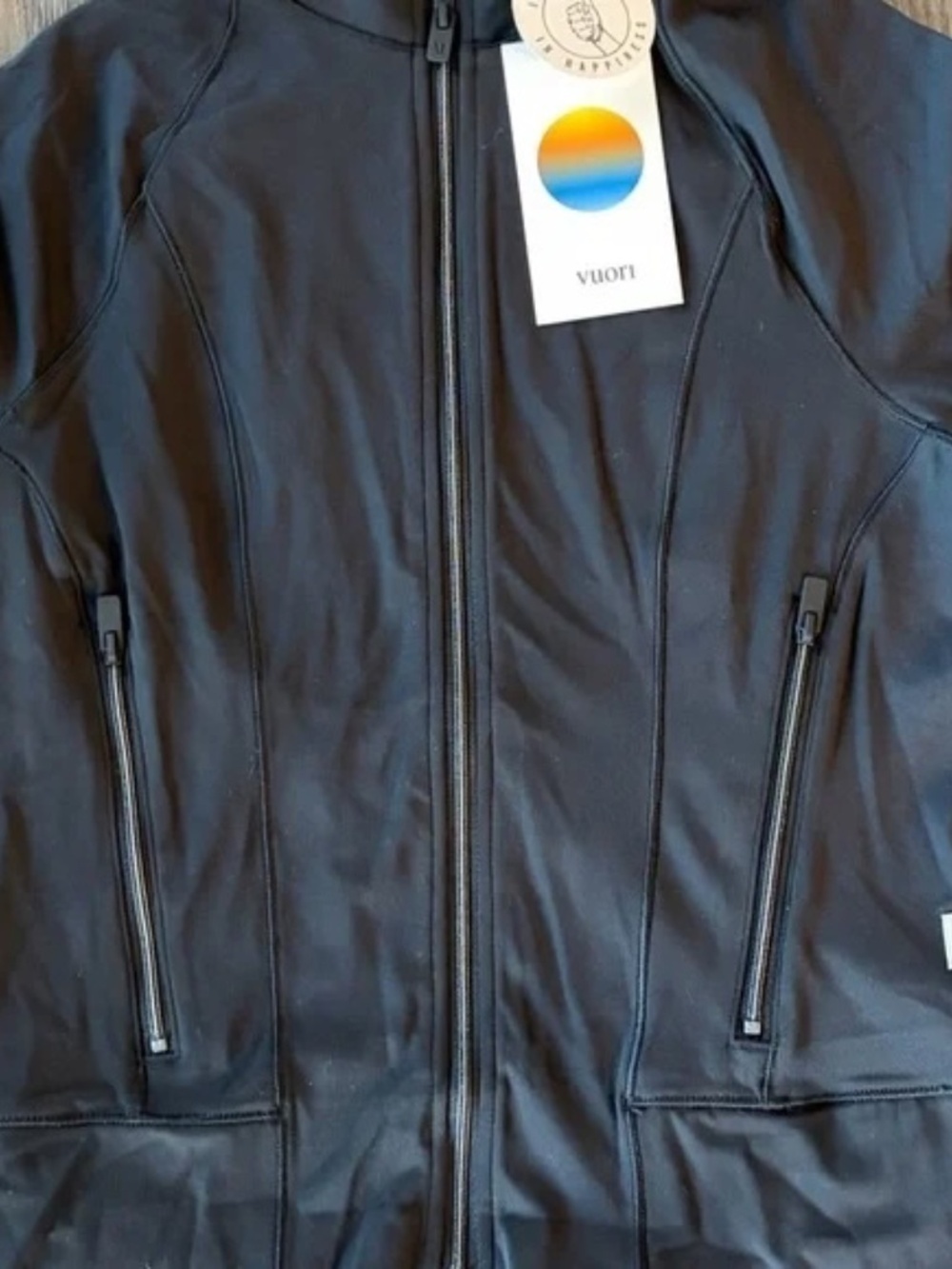 Vuori Black Full Zip Jacket - AllTheForm - Size S - Picture 4 of 6